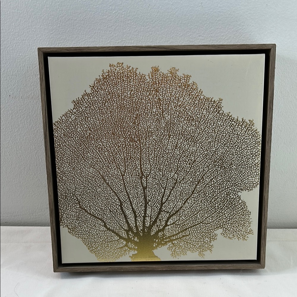 Framed Gold Tree Wall Art